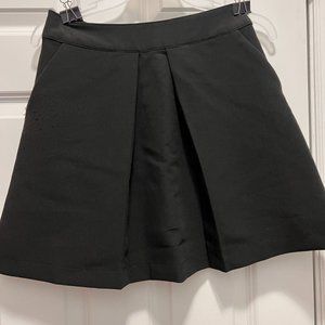Louche XS black mini pleated skirt